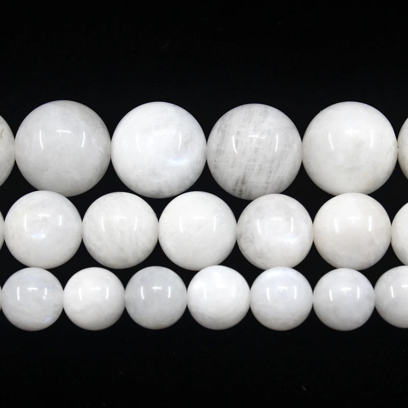 Moonstone Round Loose Beads Strand 6/8/10MM DIY Jewelry Making