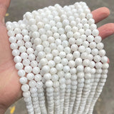 Moonstone Stone Loose Beads 6mm 8mm 10mm Round Shape DIY Jewelry wk483