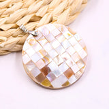 Mother of Pearl Abalone Shell Necklace Pendant Jewelry