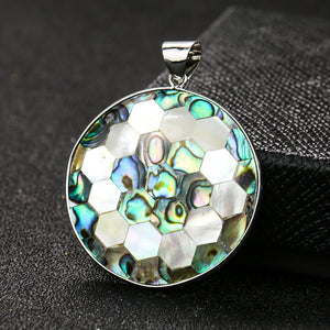 Mother of Pearl Abalone Shell Necklace Pendant Jewelry