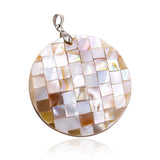 Mother of Pearl Abalone Shell Necklace Pendant Jewelry