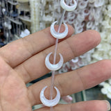 Mother of Pearl Shell Moon Beads for Jewelry Making DIY Bracelet Necklace