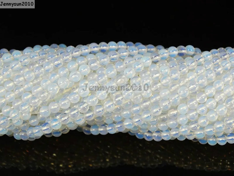 Natural Opalite Gems Stones 3mm Round Spacer Beads 15'' Strand 5 Strands/Pack