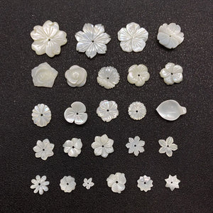 Natural Pearl Beads Shell Flower Loose Bead Jewelry Making