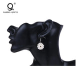 Potato Shape Freshwater Pearl Eardrop Earrings