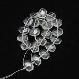 Natural Quartz Faceted Slab Loose Beads Pendants Cut Slice Beads Charms Necklace