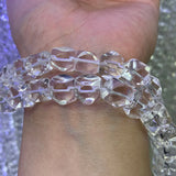 Rock Quartz 15'' Faceted Cube Beads DIY Jewelry Making Necklace Bracelet Earring