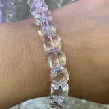 Rock Quartz 15'' Faceted Cube Beads DIY Jewelry Making Necklace Bracelet Earring