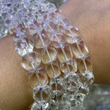 Rock Quartz 15'' Faceted Cube Beads DIY Jewelry Making Necklace Bracelet Earring
