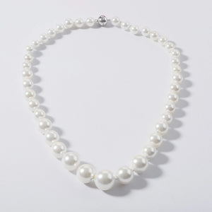 Mother of Pearl Beaded Necklace Chocker Wedding Chain Pearl Jewelry for Women