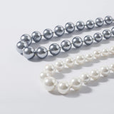 Mother of Pearl Beaded Necklace Chocker Wedding Chain Pearl Jewelry for Women