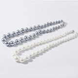 Mother of Pearl Beaded Necklace Chocker Wedding Chain Pearl Jewelry for Women
