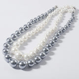 Mother of Pearl Beaded Necklace Chocker Wedding Chain Pearl Jewelry for Women