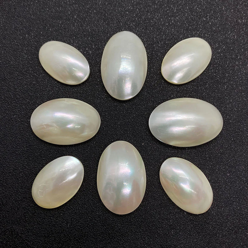 Irregular Shape Shell Ring Face Mother Shell Pearl DIY Necklace Bracelet