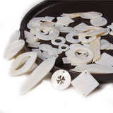 Natural Shell Beads Mother Of Pearl Bead Flat Oval Star Round Beads