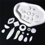 Natural Shell Beads Mother Of Pearl Bead Flat Oval Star Round Beads