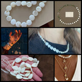 Natural Shell Beads Mother Of Pearl Bead Flat Oval Star Round Beads