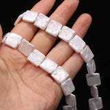 Natural Shell Beads Square Shape Pearl Beads DIY Jewelry Making