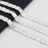 Natural Shell Beads Square Shape Pearl Beads DIY Jewelry Making