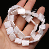 Natural Shell Beads Square Shape Pearl Beads DIY Jewelry Making