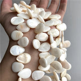 Mother of Pearl Shell Beads Water Drop Shape for DIY Jewelry Making