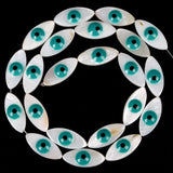 Shell Evil Eye Beads for DIY Jewelry Making