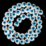 Shell Evil Eye Beads for DIY Jewelry Making