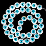 Shell Evil Eye Beads for DIY Jewelry Making