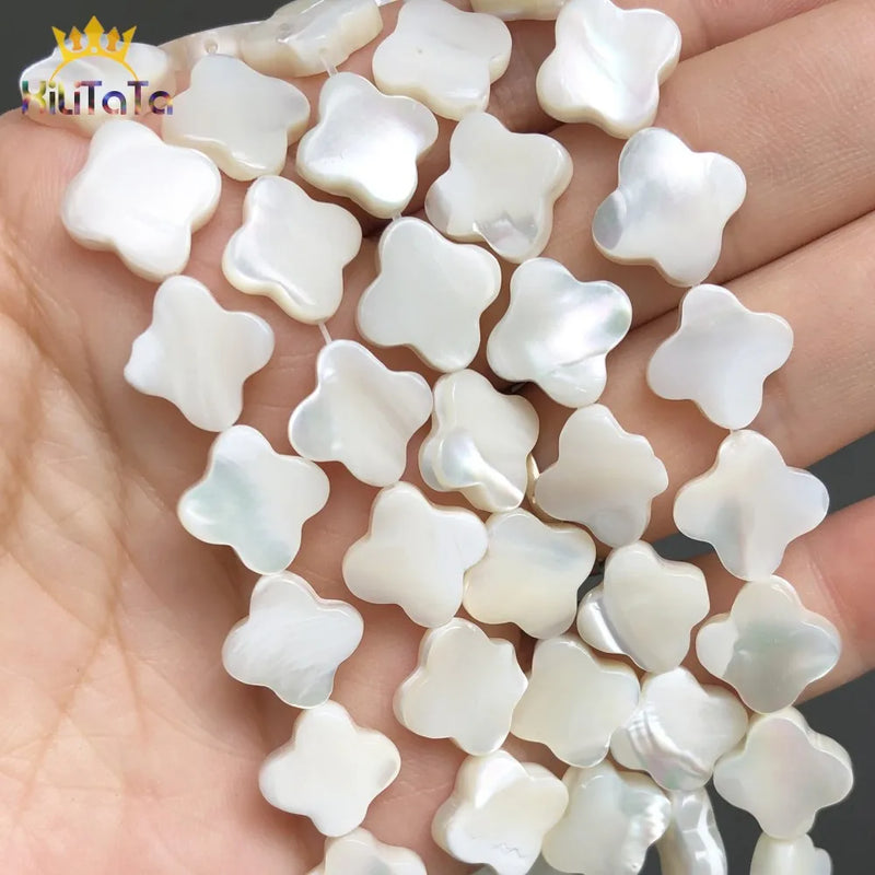 Shell Pearl Beads Cross Shape DIY Jewelry Making Spacer 15''
