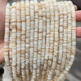 Natural Shell Flat Beads for Jewelry Making