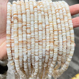 Natural Shell Flat Beads for Jewelry Making