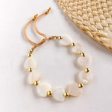 Shell Star/Heart Copper Beads Bracelet For Women Girls