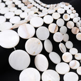 Mother of Pearl Round Stone Spacer Bead DIY Jewelry Making 6-30mm