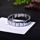 Terahertz Wave Bracelet Rectangle Beads Bangle