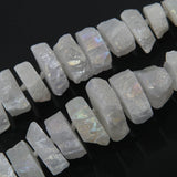 Titanium Quartz Nugget Beads Strand Raw Crystal Necklace