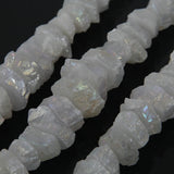 Titanium Quartz Nugget Beads Strand Raw Crystal Necklace