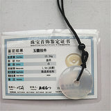 Natural Chalcedony Donut Necklace Pendant Lucky Amulet Jewelry Gift