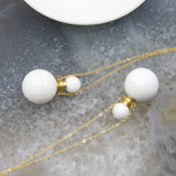 Tridacna Bead Perfume Bottle Pendant Necklace