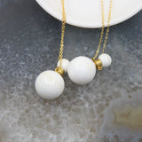 Tridacna Bead Perfume Bottle Pendant Necklace