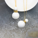 Tridacna Bead Perfume Bottle Pendant Necklace