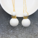 Tridacna Bead Perfume Bottle Pendant Necklace