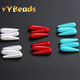 Shell Pearls Irregular Beads 8x30mm 3PCS For Jewelry Making