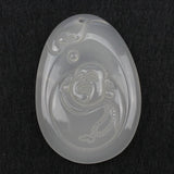 Natural Agate Pendant Stone Necklace for Women - Buddhism