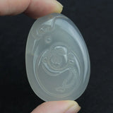 Natural Agate Pendant Stone Necklace for Women - Buddhism