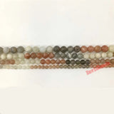 Natural Grey Moonstone Sunstone Round Gem Stone Beads for Jewelry Making