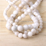 Natural Lace Crazy Agates Stone Beads Round Loose Beads 6 8 10 12MM