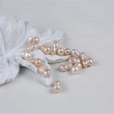 Natural White Baroque Gourd Shape Freshwater Beads 10*17mm