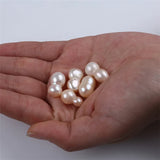 Natural White Baroque Gourd Shape Freshwater Beads 10*17mm