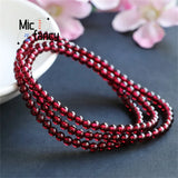 Natural Wine Red Garnet Bracelet Lady Charm Necklace Holiday Gift