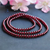 Natural Wine Red Garnet Bracelet Lady Charm Necklace Holiday Gift